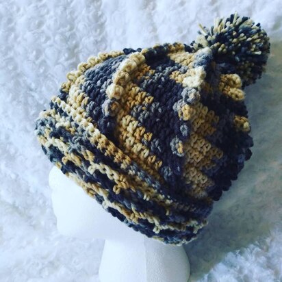 Swirling Popcorns Slouchy Hat