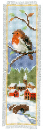 Vervaco Robins Cross Stitch Bookmarks Kit (Set of 2) - 6cm x 20cm