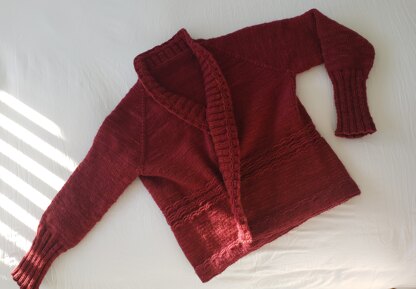 Open Cardigan with Malabrigo worsted