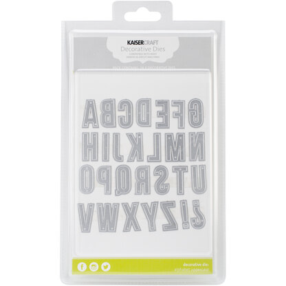 Kaisercraft Dies - Uppercase Alphabet .5"X1"
