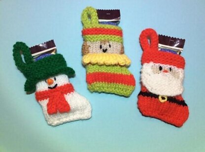 Santa/Snowman/Elf Face Stocking