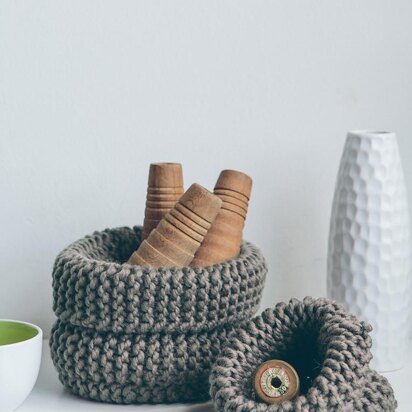 Garter Stitch Baskets