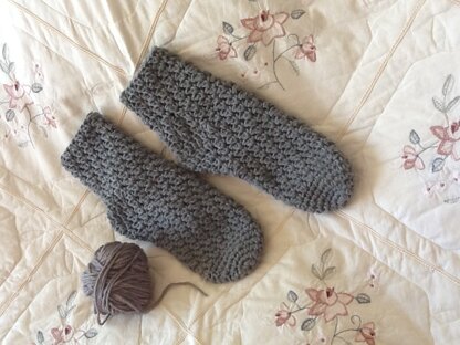 Lady Grey crocheted socks