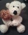 Valentine Teddy Bear with a Rose