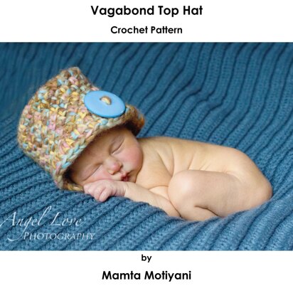 Vagabond Top Hat Crochet Pattern All Sizes