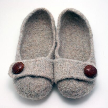 French Press Felted Slippers - knitting pattern