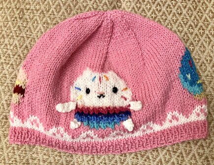 Large girls sweets cakey cat hat #2