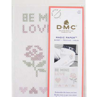 DMC Magic Paper Love Cross Stitch Sheet