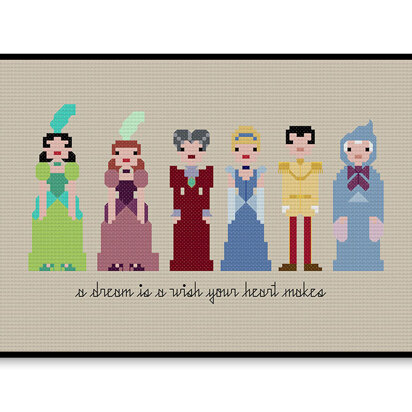 Cinderella Ball Gown - PDF Cross Stitch Pattern