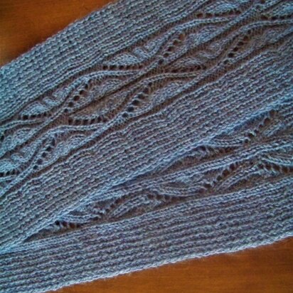 Lace and Cable Scarf