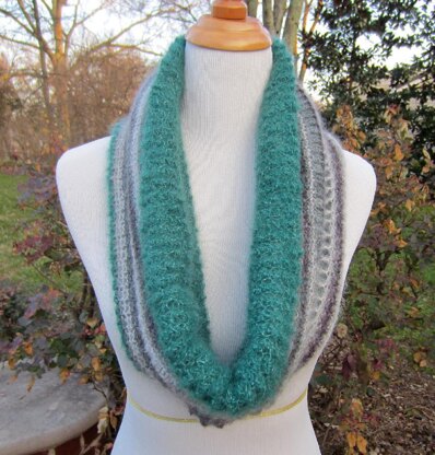 Reversible Mohair Cowl