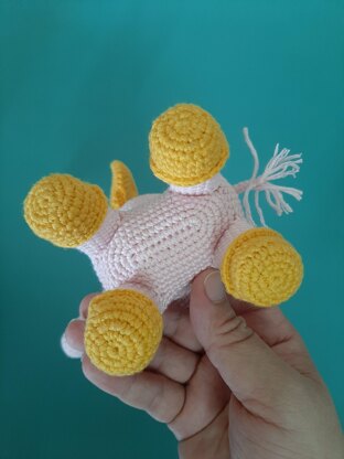 Baby elephant crochet pattern, Amigurumi elephant pattern