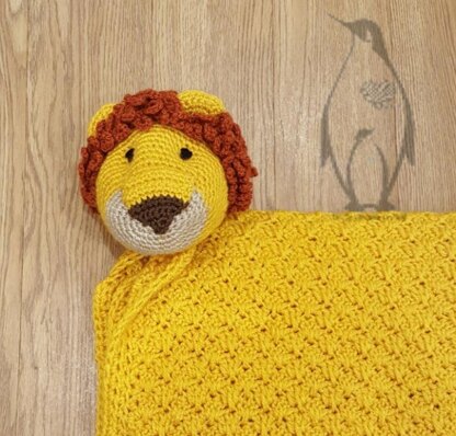 Noah's lion cot blanket