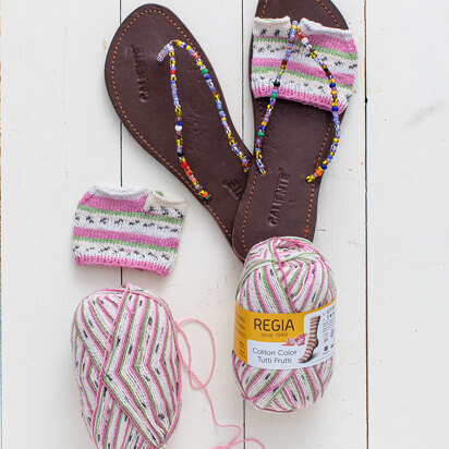 Bikini Socks in Regia Cotton Tutti Frutti - 5628 - Downloadable PDF
