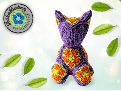 Chino The Cat with African Flowers