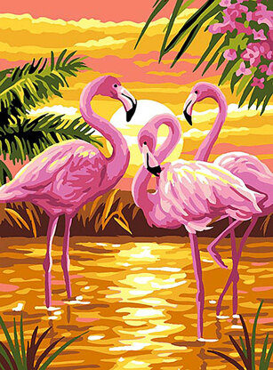 Royal Paris Flamingos Tapestry Canvas - 