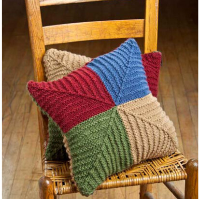 Country Patchwork Pillows in Universal Yarn Classic Worsted