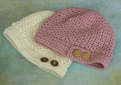 Slouch Hat with Buttons