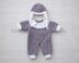 Zigzag Dolls Bodysuit and Hat Knitting Pattern P31 | Elizabeth Primrose Patterns