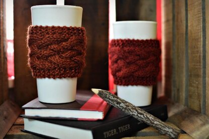 "The Braid" Seamless Coffee Cozy Zarf