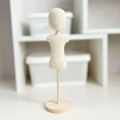 Crochet Mannequin, amigurumi Mannequin, doll Mannequin