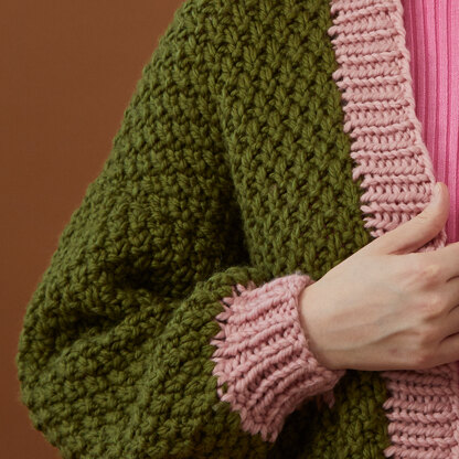 Debbie Bliss Irish Moss Stitch Cardigan PDF