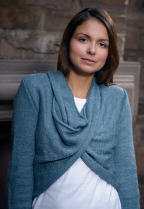 The Fibre Co. Tie Front Cardigan PDF.