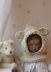 Bessy polar bear hood