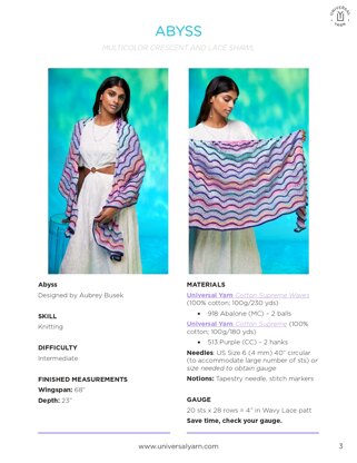 Universal Yarn Abyss PDF