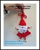 2106 - CROCHET DANGLE LEGS SANTA ORNAMENT