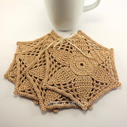 Crochet Coasters "Mosaic Flower"