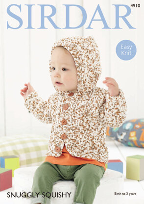 Boy's Hooded Jacket in Sirdar Snuggly Squishy - 4910 - Downloadable PDF