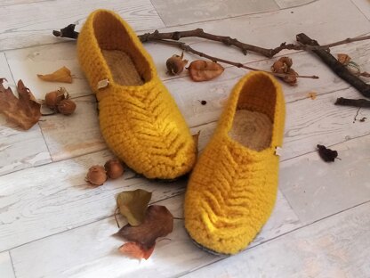 Herringbone slippers