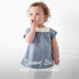 Square Neck Smock Top - Knitting Pattern for Babies in Debbie Bliss Baby Cashmerino