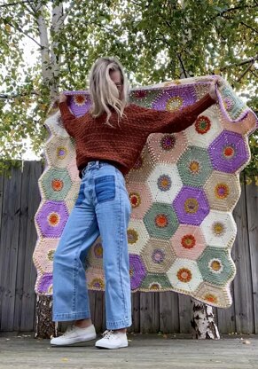 Golden Hexagon Blanket