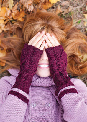 "Birgitta Wristwarmers" - Gloves Knitting Pattern in MillaMia Merino Wool