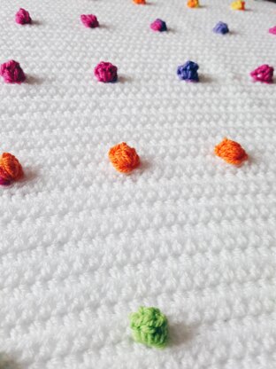 Rainbow Drops baby blanket