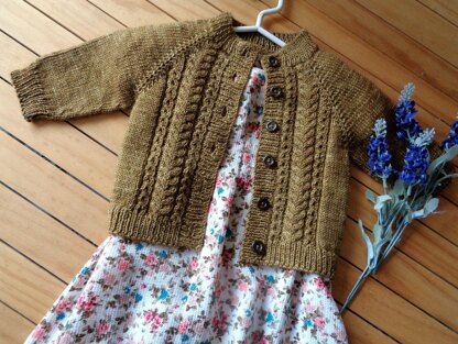 Velvet Acorn Baby Cardigan