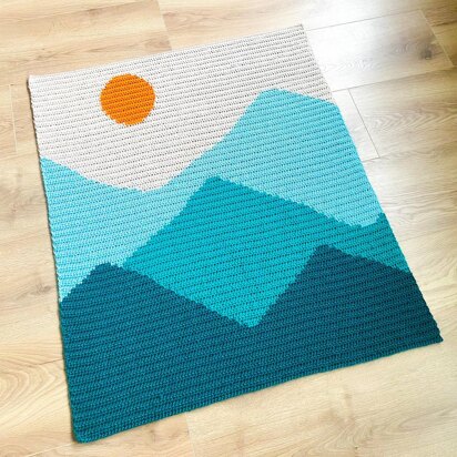 Mini Mountains Baby Blanket