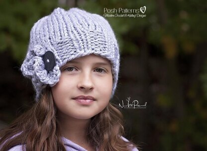 Ruffle Slouchy Hat Knitting Pattern 174