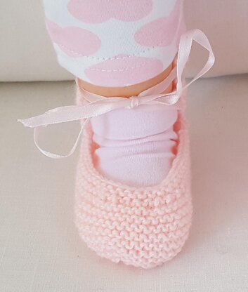 Baby shoes with ankle tie - Ella