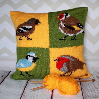 British Garden Birds Cushion Cover