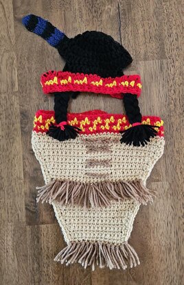 Indian Pet Bandana and Hat