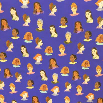 Lady McElroy Cotton Marlie-Care Lawn - Single Ladies Blue