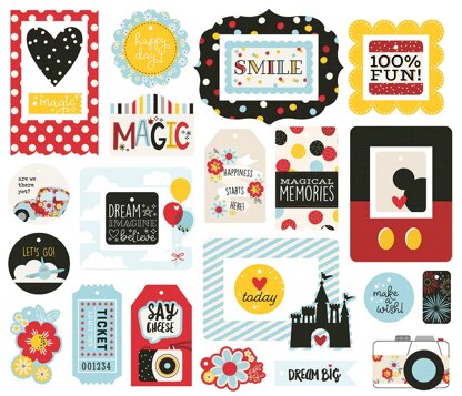 Simple Stories Say Cheese 4 Tags & Frames Die-Cuts 25/Pkg - 559056