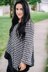 Raven Plaid Poncho