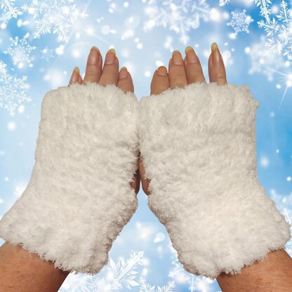 Snow Bunny Wrist Warmers
