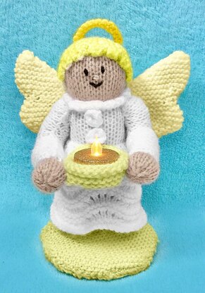 Christmas Angel Tea Light Holder 19 cms tall