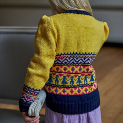 Little Folk Cardigan - Knitting Pattern for Kids in MillaMia Naturally Soft Merino