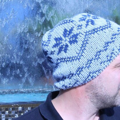 Morning Star Double Knit Hat - knitting pattern